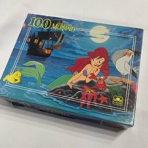 VINTAGE Disney The Little Mermaid Ariel Jigsaw Puzzle Complete Excellent Cond